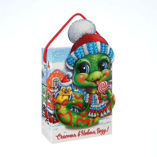 Цена за 5 шт. Подарочная новогодняя коробка Сладкоежка, упаковка, 14?5.5?19 см - Simaland фото 8