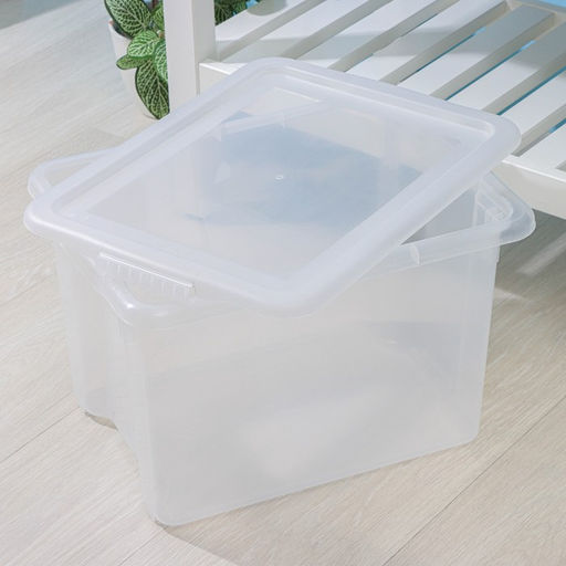 Контейнер для хранения Porter, 21 л, 43×32×27 см, с крышкой, прозрачный