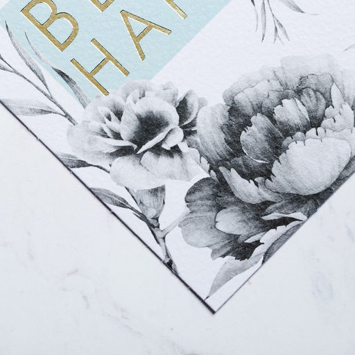 Цена за 5 шт. Открытка на акварельном картоне с тиснением Be Happy, 8,8 х 10,7 см - Дарите счастье фото 3