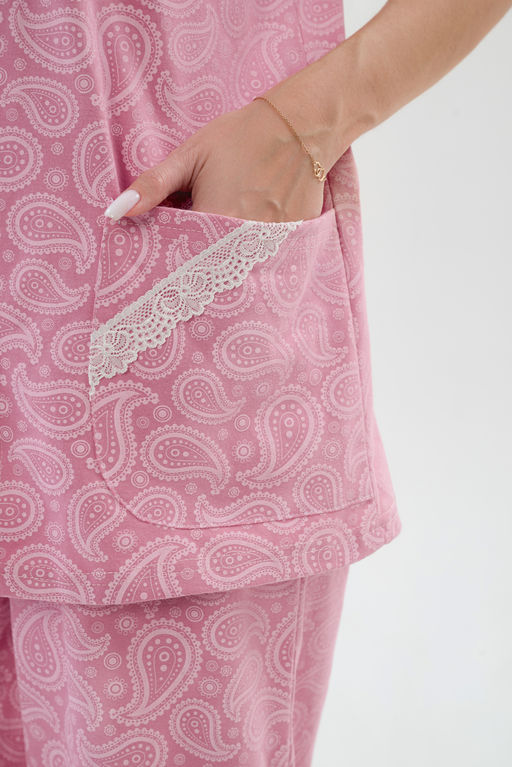 Пижама женская из кулирки Ворожея розовый - Амадэль фото 13