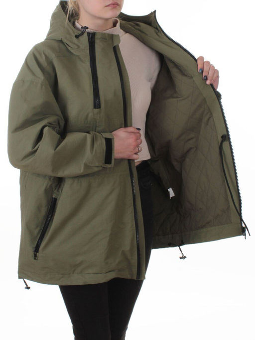 3103 GREEN Куртка демисезонная женская (100 гр. холлофайбер) - Fashion фото 7