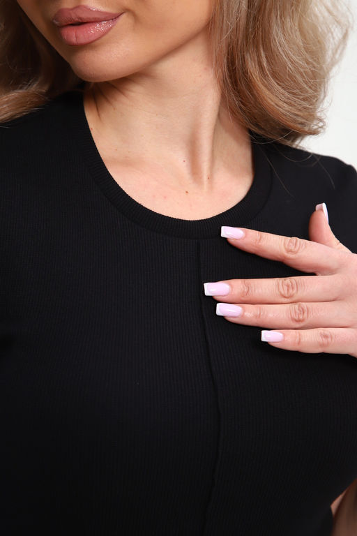 Футболка женская с швом и стразами ФЖ-002