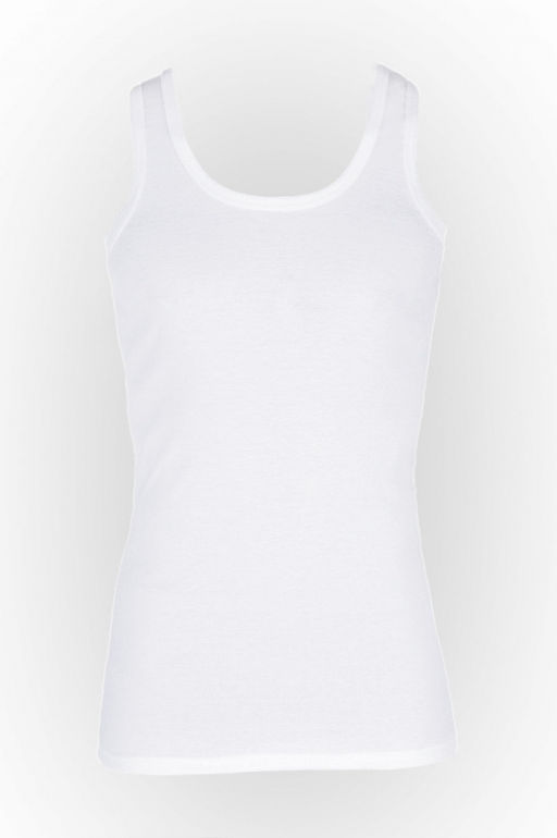 Майка мужская белая  "ИДЕАЛ Рибана " Цвет:белый