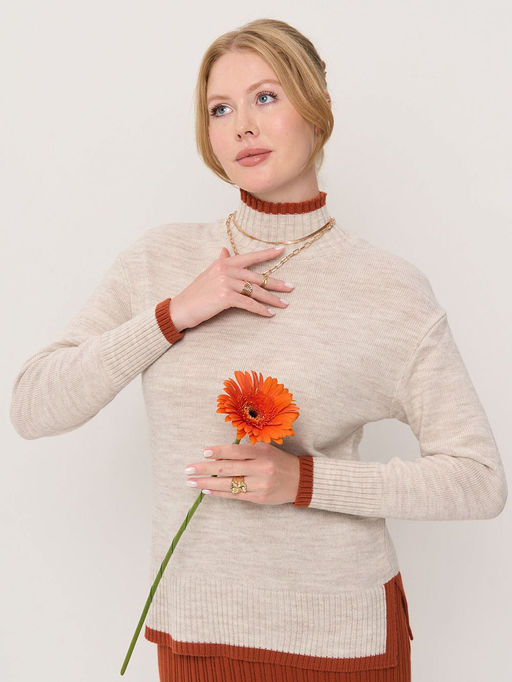 Джемпер Vay 5252-41535 из шерсти и полиамида  фото 6