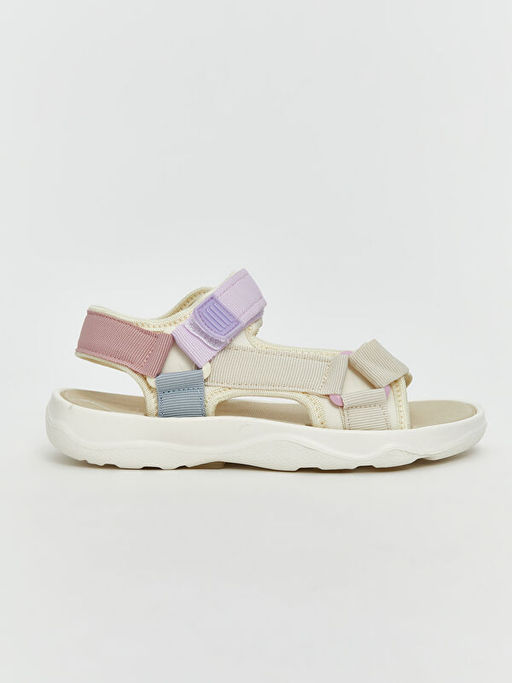 Bask?l? C?rt C?rtl? K?z ?ocuk Sandalet