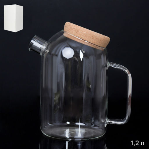 Чайник заварочный 1200 мл с ситом и пробковой крышкой / GT-35-39 /уп 36/ - Галеонтрейд фото 11