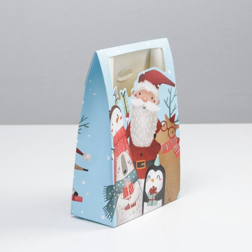 Цена за 2 шт. Коробка подарочная новогодняя складная «С новым счастьем», 15 х 7 х 22 см, Новый год