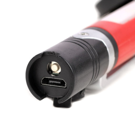 Фонарь универсальный COMIRON PEN RED корпус: жёсткий ABS, IPX5; свет: 1 XPG, 100lm, 5COB; аккум: 260 mAh, USB; красный /уп 60/ - ГалеонТрейд фото 4