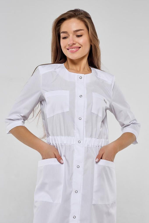 Халат женский 184 ТС. Цвет: белый - Стильб фото 5
