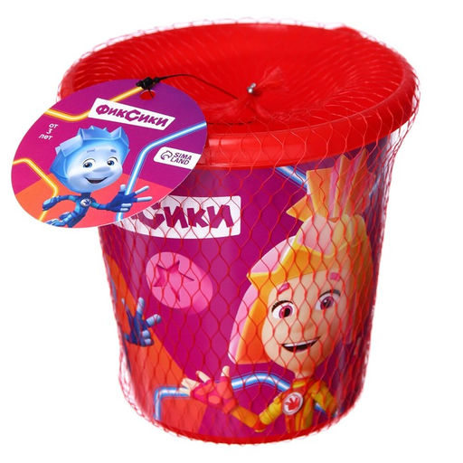 Цена за 2 шт. Ведро детское для игры с песком, Фиксики, пластик, 1 л - Соломон фото 6