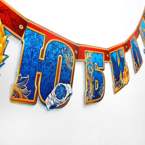 Гирлянда бумажная «С юбилеем!», 135 см