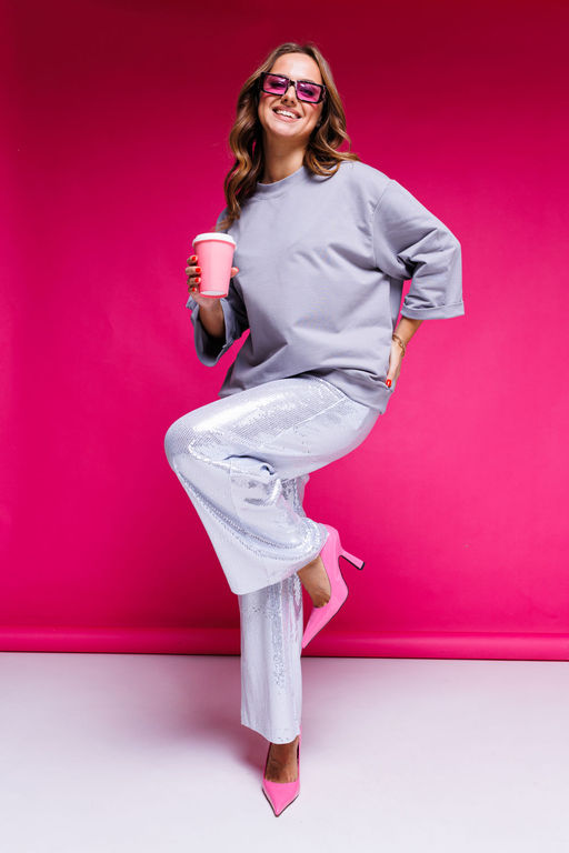 Джемпер AURA 2126-170 серый  фото 6