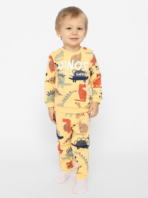 CRB wear/CSNB 90165-30-354 Комплект для мальчика (джемпер, брюки),желтый/Ex.Cherubino фото 3