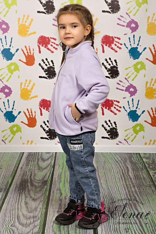 Толстовка М222083ВШв Сирень - Елена фото 2