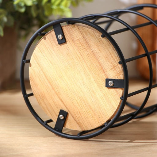 Сушилка для столовых приборов Доляна «Эстетика», 11.2×11.2×16.5 см, чёрная