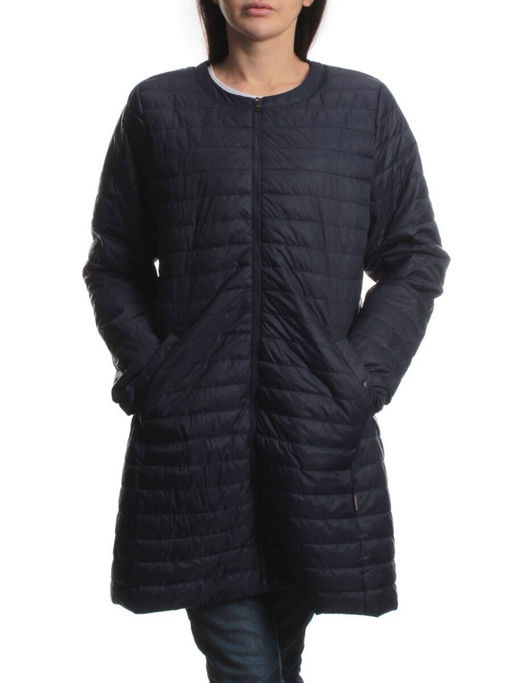 K-528 DK. BLUE Куртка демисезонная стеганая женская (70 гр. холлофайбер) - Fashion фото 3