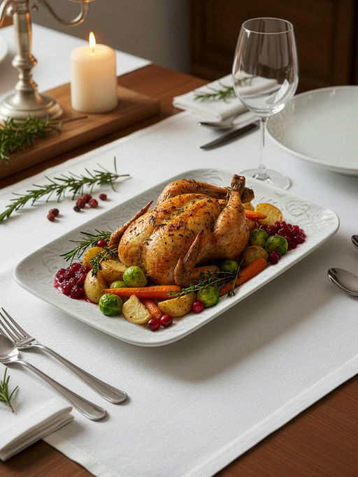 Блюдо прямоугольное 36*23*3 см "Тропики" большое, фарфор