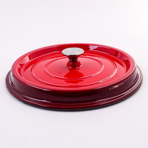 40633 Кастрюля чугун 4,7 л эмаль/покрытие красная MB (х2) - Mayer&boch фото 3