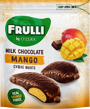 OZera, конфеты Frulli суфле манго в шоколаде, 125 г