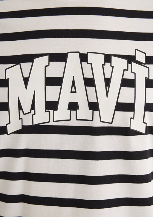 Mavi Logo Bask?l? Beyaz Tisort  фото 7