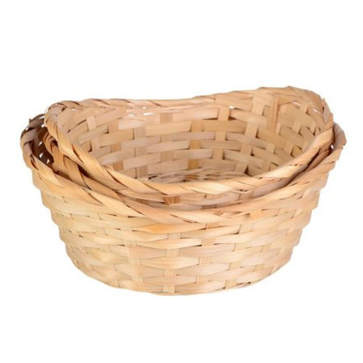 Корзина плетеная 3 штуки набор / GN295-19 /уп 80/без ручек - Галеонтрейд фото 2