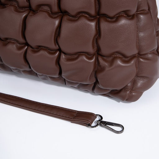 Сумка-мешок на молнии, длинный ремень, цвет коричневый - Simaland фото 6