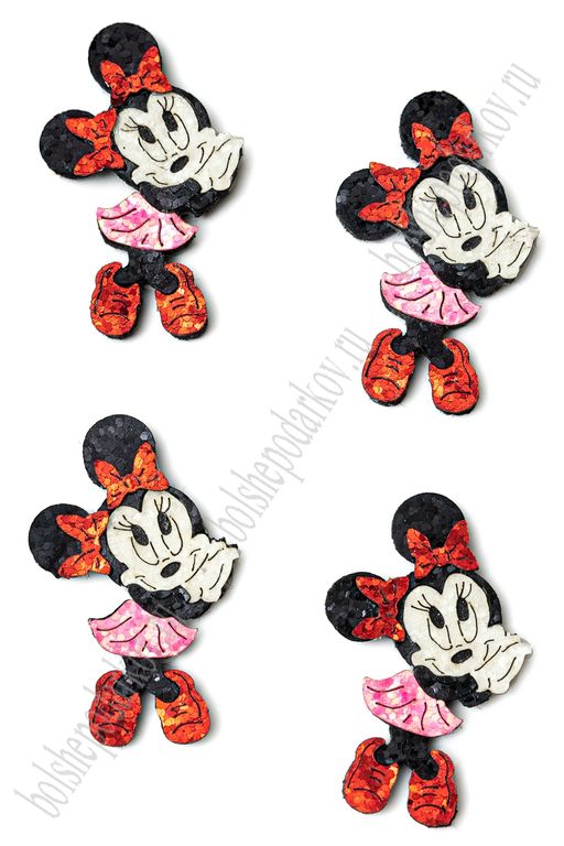 Лазерная вырубка из кожзама "Мультик №9" 3,2*5 см (10 шт) несклеенная