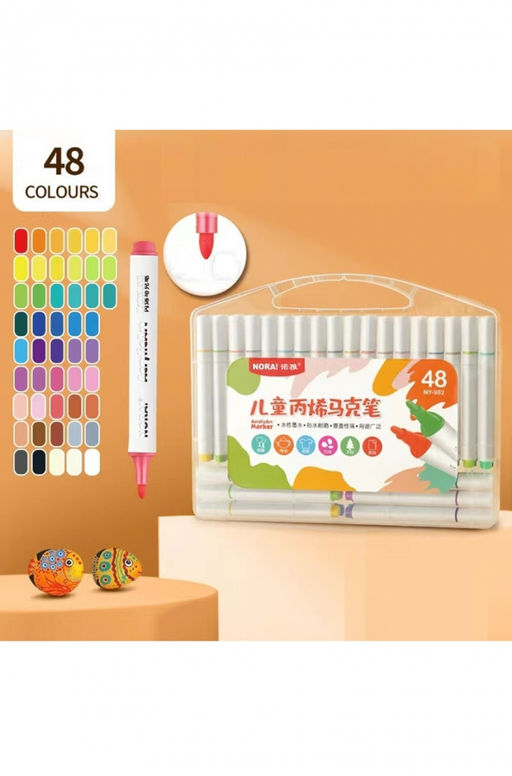 Акриловые скетч маркеры, 48 цветов