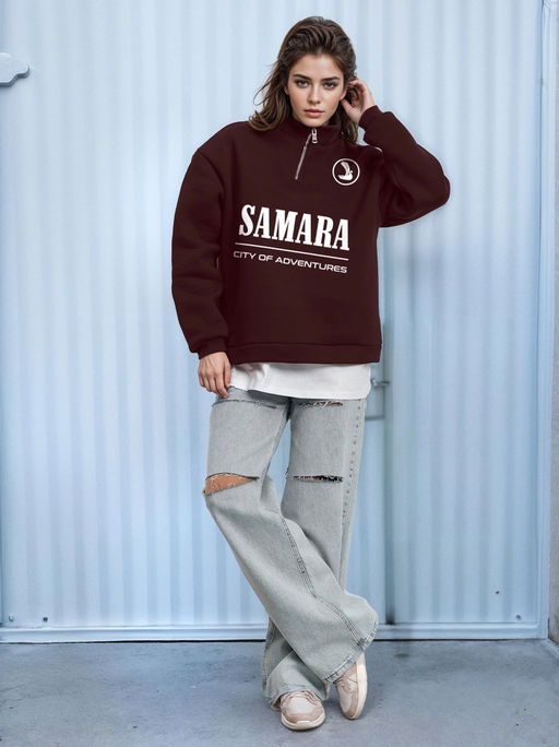 Толстовка женская с зип-воротником Samara - Yollochka фото 26