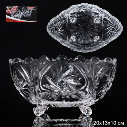 Ваза для фруктов 20х13x10 см / S-587 /уп 12/ фруктовница