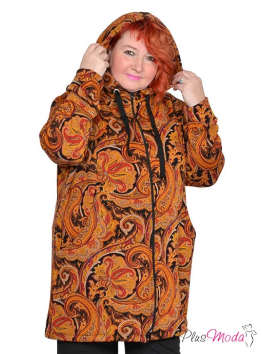 Толстовка Модель №1862 размеры 44-84 - Plusmoda фото 3