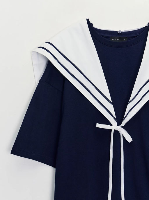 Футболка с шарфом женская / Zarina