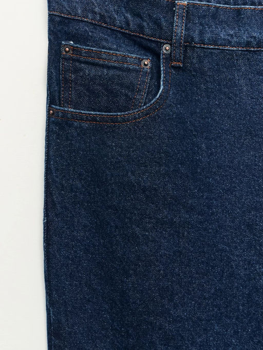 Джинсы straight fit с контрастными швами / Zarina