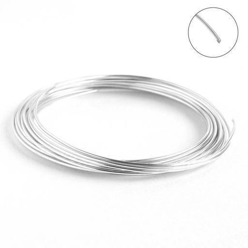 Проволока для плетения d=1.5 мм, намотка 5 м, цвет серебро