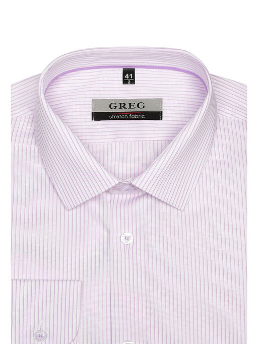 Сорочка мужская длинный рукав GREG 171/237/0633/ZN/1p STRETCH  фото 3