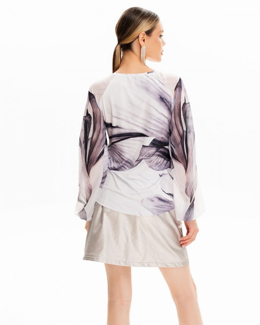 Блузка с шифоновым рукавом реглан 71.5.1 - Sahar art lab фото 8