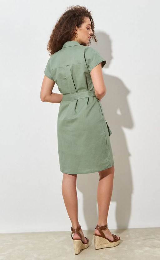 Платье F212-0322-1 khaki - Fine joyce фото 10