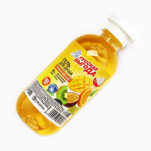 Цена за 3 шт. Гель для душа РУССКАЯ ВЫГОДА, 300 мл, аромат тропический микс