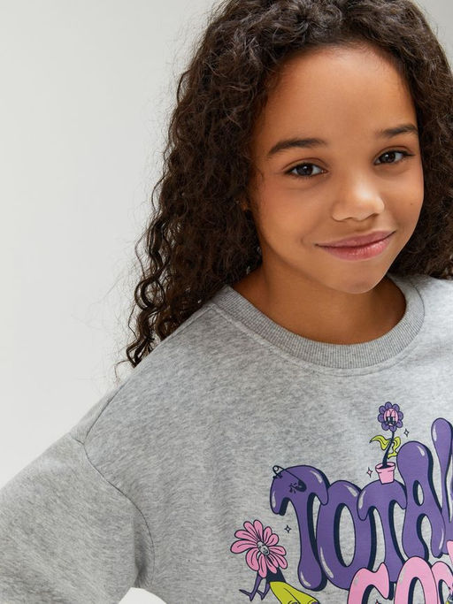 ACOOLA / Платье детское для девочек Willow серый меланж  фото 5