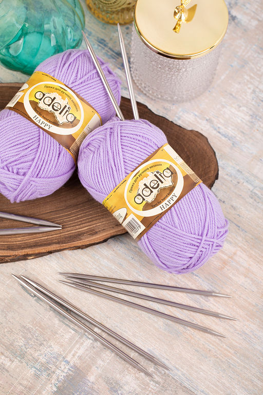 Спицы GAMMA 5-ти компл. чулочные MK5 сталь d 6.0 мм 20 см 5 шт под никель  фото 8