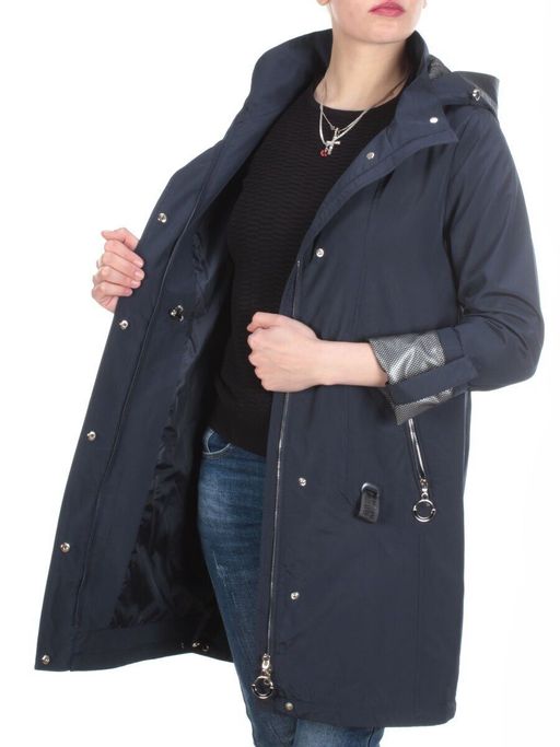 F2089 DARK BLUE Ветровка женская MARIA (65% хлопок, 35% полиэстер) - Фабричный китай фото 9