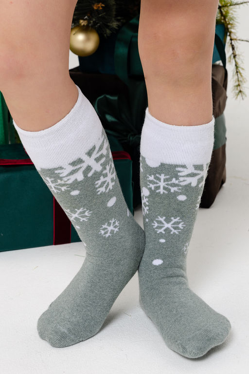 Цена за 6 пар. Гольфы Снежинка детские