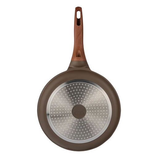 51472 WERNER Сковорода блинная DONO 28,0x2,5 см с индукционным дном, с двухслойным мраморным антипригарным покрытием Pfluon, бакелитовая ручка с покрытием Soft Touch. Материал: литой алюминий. Толщина  фото 10