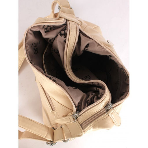 Сумка женская искусственная кожа Guecca-RY 2000, 2отд, плечевой ремень, светло-бежевый SALE 264977 - Adelia фото 3