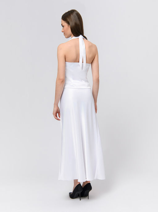 Юбка белого цвета длины миди - 1001dress фото 5