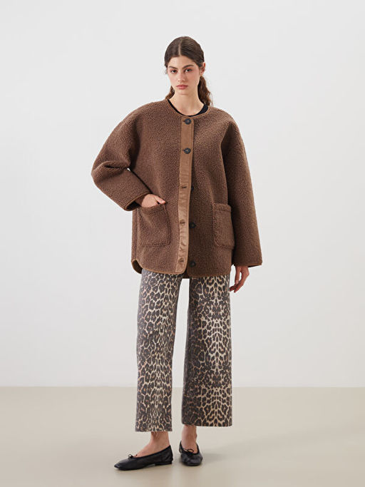 Bisiklet Yaka Kad?n Pel?? Mont