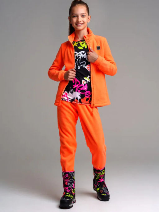 32321134 Комплект трикотажный для девочек: толстовка, брюки