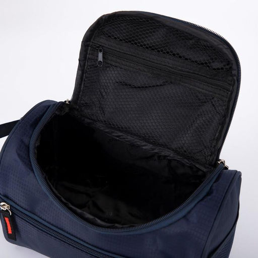 Косметичка на молнии, наружный карман, цвет синий - Simaland фото 4