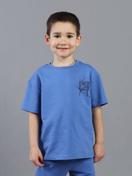 CRB wear / CSKB 90297-42K Комплект для мальчика (футболка, шорты),синий/Ex.Cherubino  фото 5