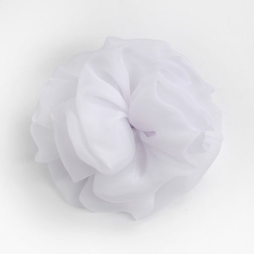 Бант для волос на резинке школьный, белый, 13 см, Минни Маус